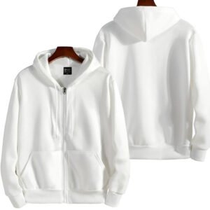 Men’s Zip-Up Hoodie – Casual Loose Fit Sweatshirt