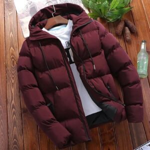 Men’s Winter Parka – Thick Warm Hooded Jacket for Casual and Business Wear