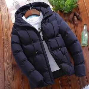 Men’s Winter Parka – Thick Warm Hooded Jacket for Casual and Business Wear