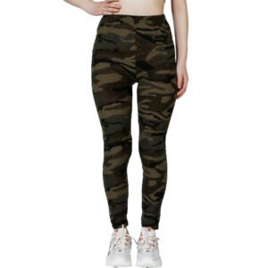 Women’s Camouflage High-Stretch Leggings – Sporty Tight Fit Pencil Pants
